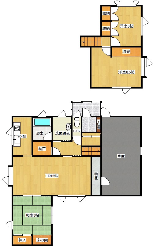 北見市春光町二丁目151　中古住宅 間取り