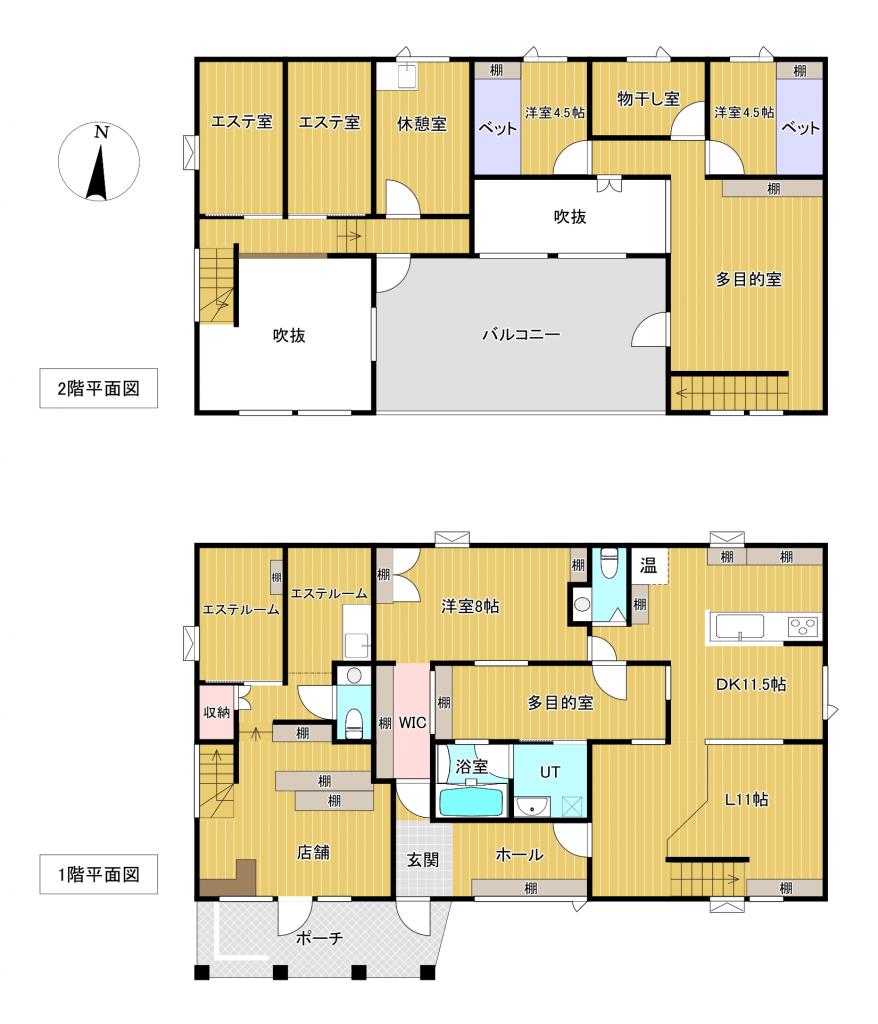 中央三輪３丁目５４８番　戸建て 間取り