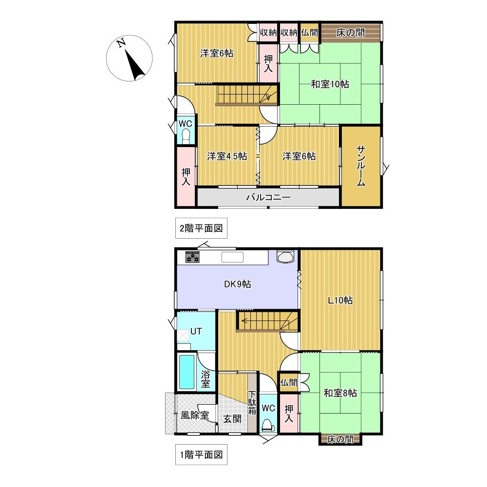 公園町１３番　戸建て 間取り
