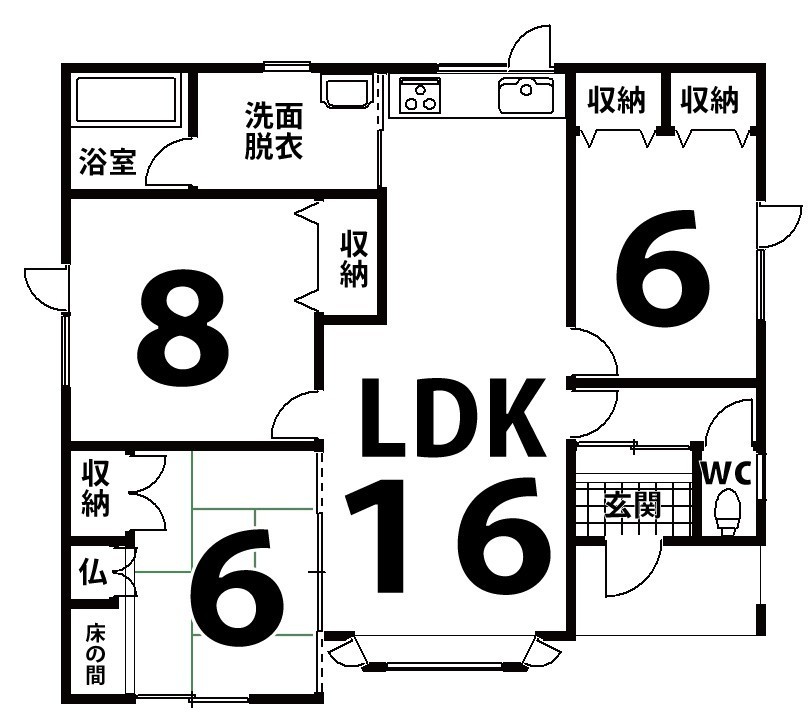 川東平家　戸建 間取り