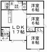 小泉６７５番　建売A 間取り