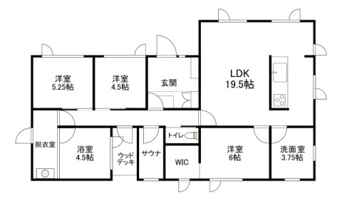中古戸建　中央三輪３丁目 間取り