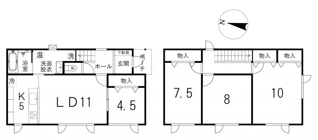 新築戸建　西富町２丁目 間取り