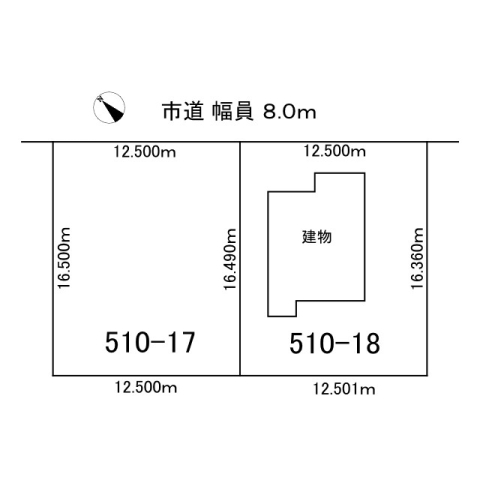 売土地　並木町 間取り