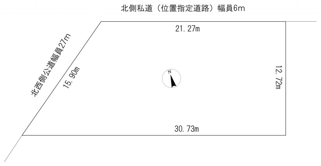 売土地　朝日町48番584 間取り