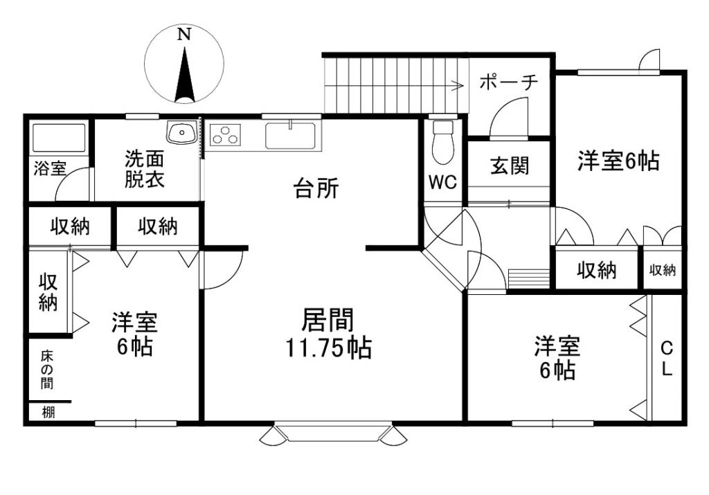 中古戸建　美山町東３丁目70番地73 間取り