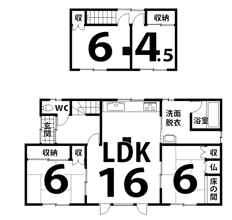 川東397番　戸建 間取り