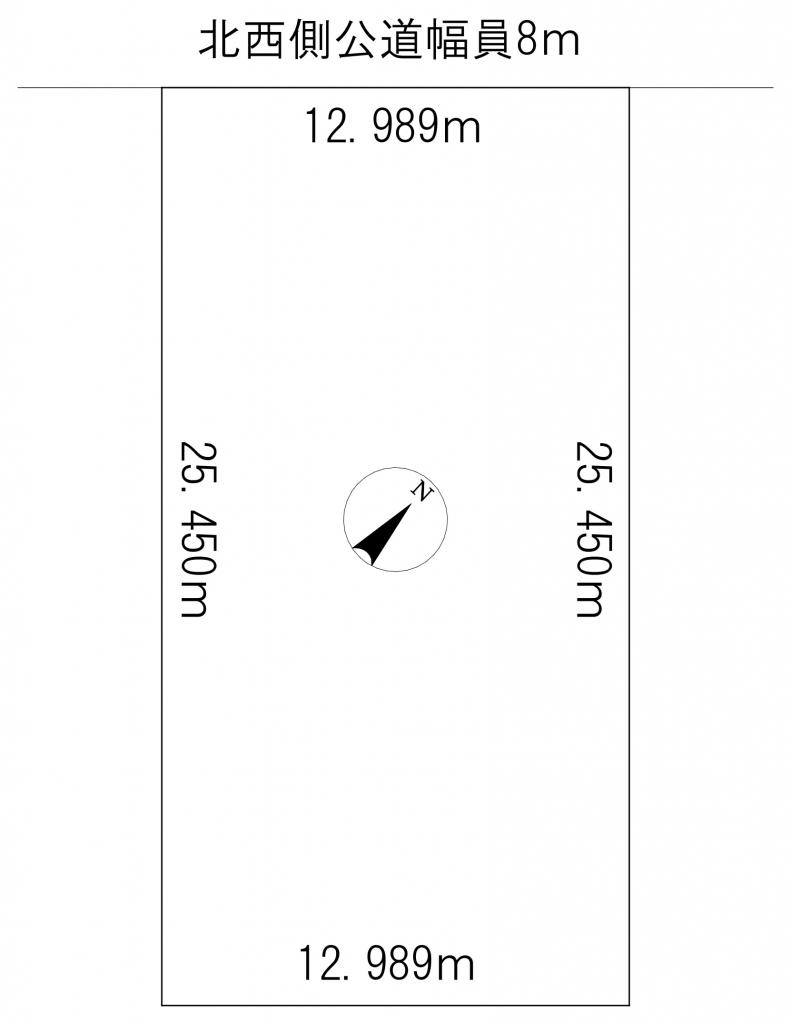 売土地　並木町540番13 間取り