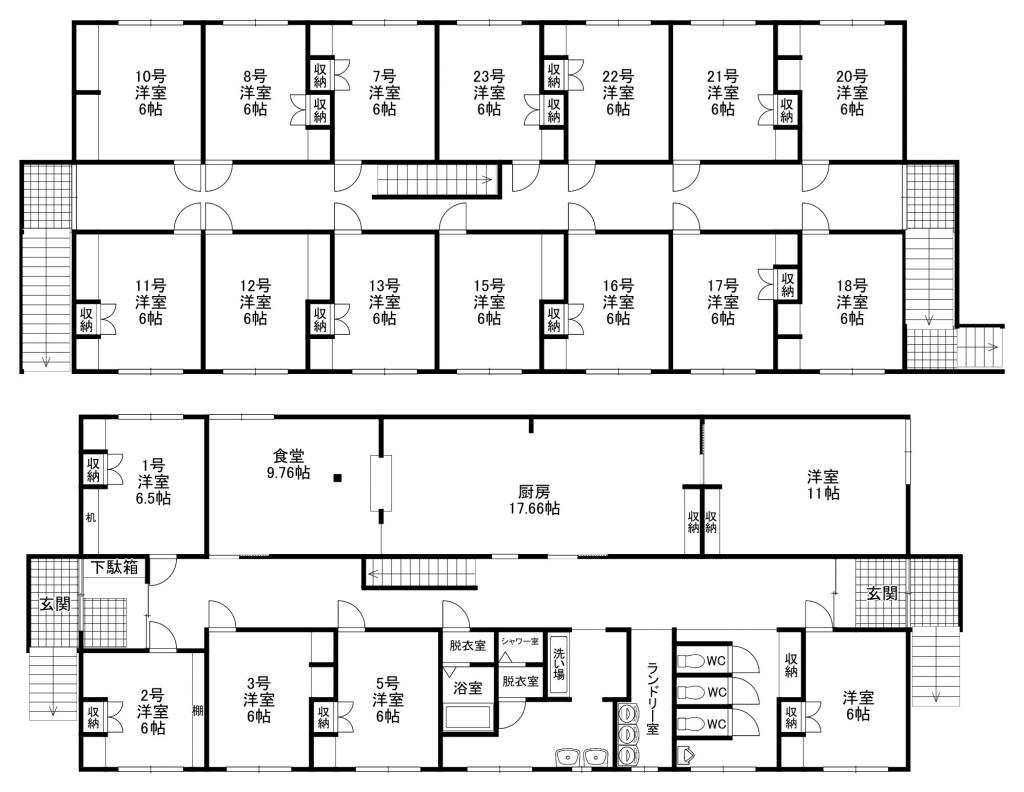 寄宿舎・住宅付　東三輪４丁目 間取り