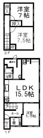 美芳町３丁目７番　売家 間取り