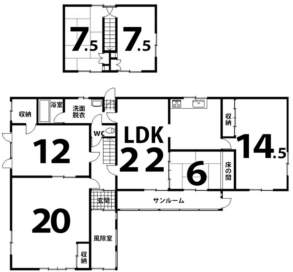 柏陽町　戸建 間取り