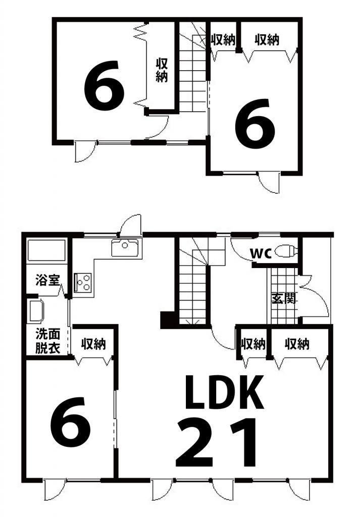 北光217番　戸建 間取り