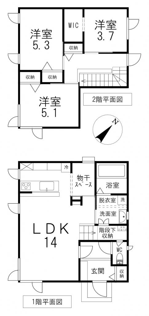 中古戸建　高砂町4番6号 間取り