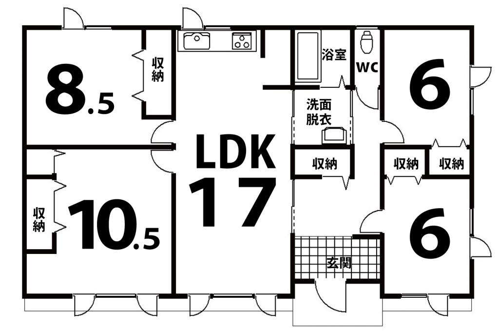 北央町　戸建 間取り