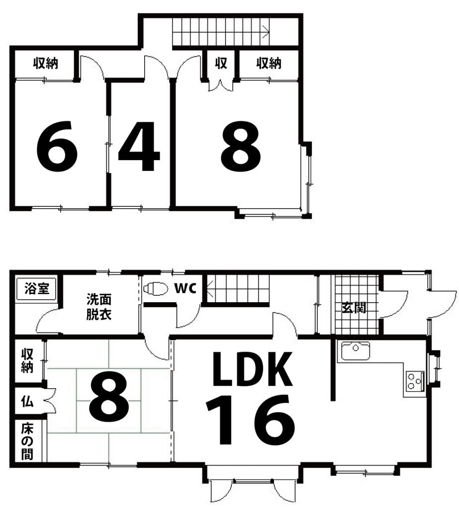 北光327番　戸建 間取り
