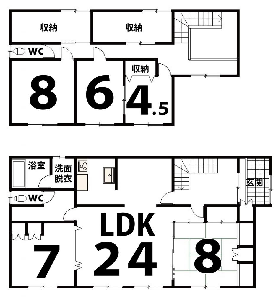 高栄東町１丁目　戸建 間取り