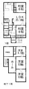端野町端野７０番　売家 間取り