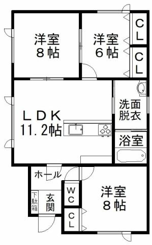美山町南９丁目３６番　建売 間取り