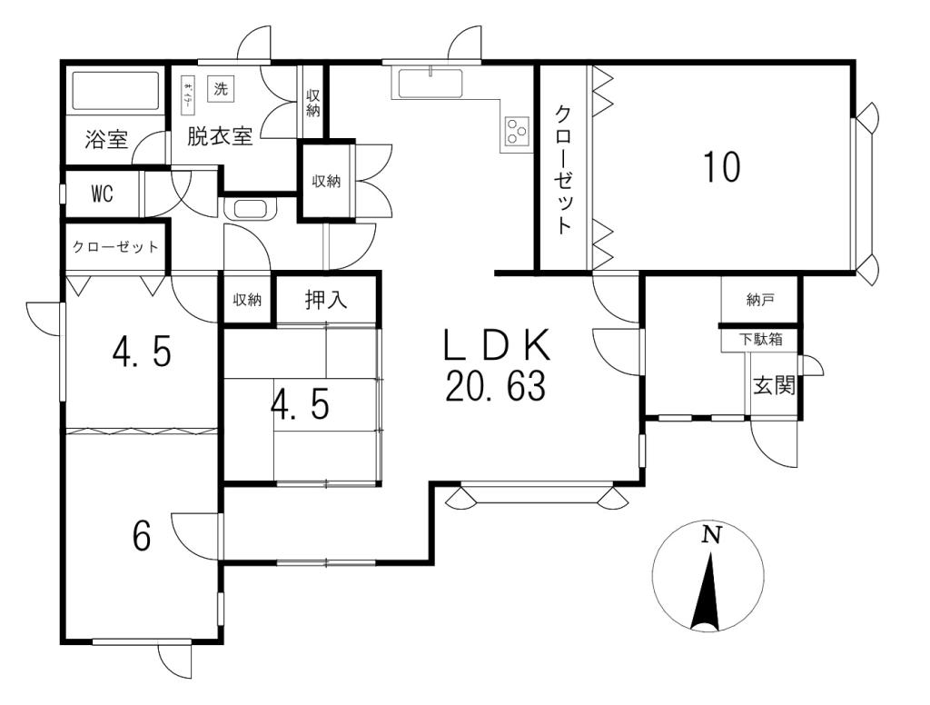 中古戸建　東陵町188番地2 間取り