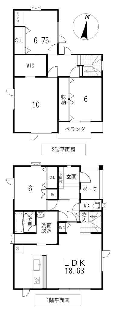 中古戸建　川沿町124番地82 間取り