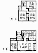 美山町西５丁目４７番１７６　建売 間取り