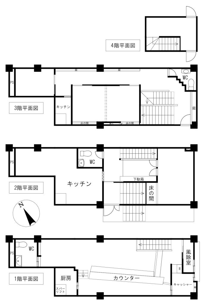 店舗　北四条西３丁目 間取り