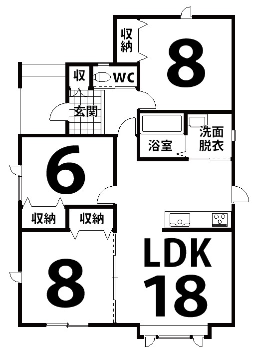東陵町140番戸建 間取り