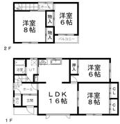 緑ヶ丘３丁目１７番　売家 間取り