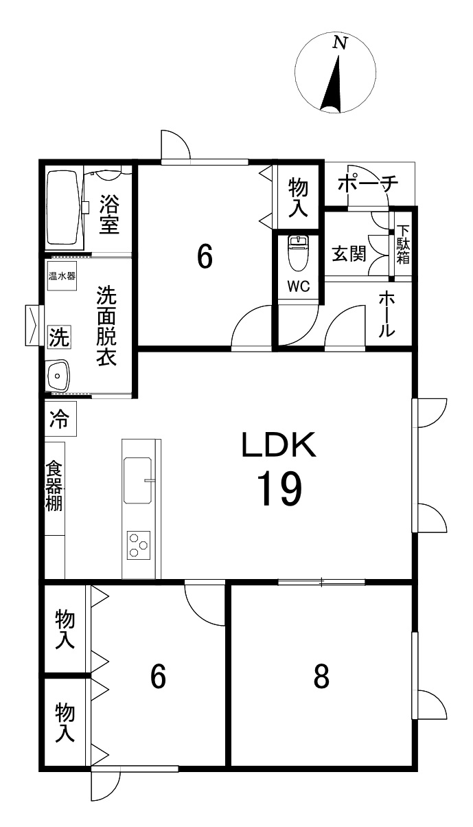 新築戸建　北央町110番地47 間取り