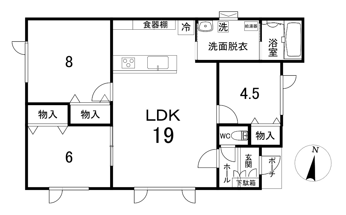 新築戸建　美山町西１丁目50番地124 間取り