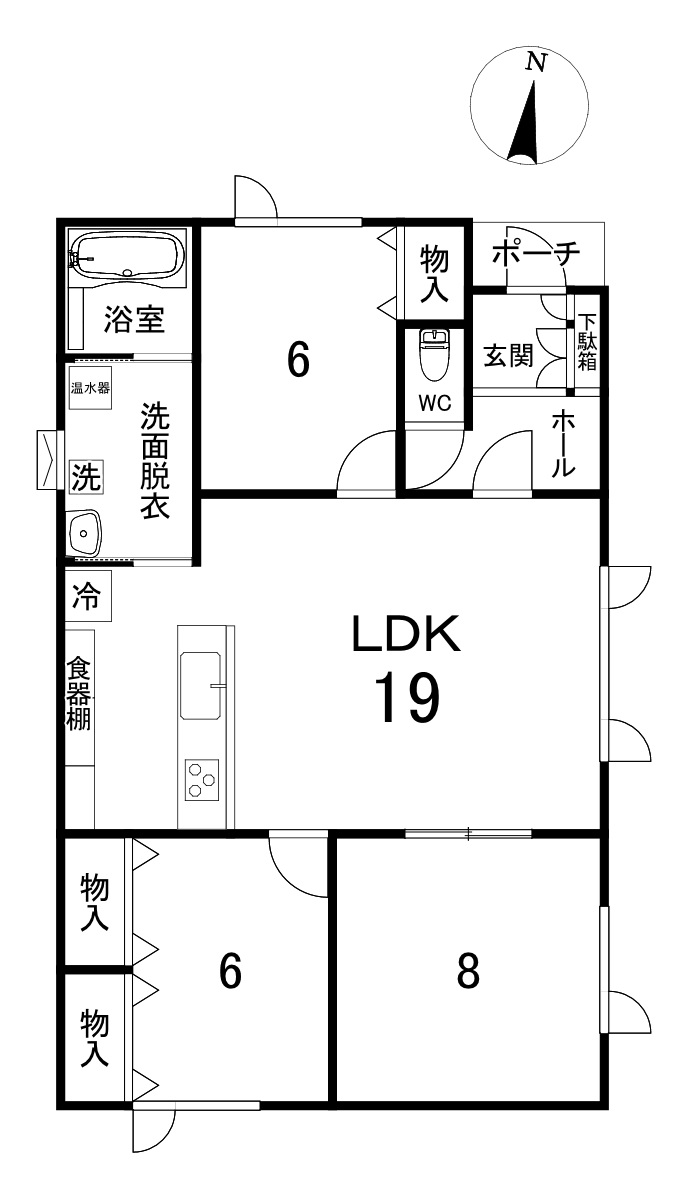 新築戸建　美山町西５丁目47番地81 間取り