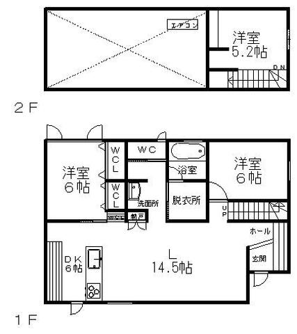 常盤町４丁目１７番　売家 間取り