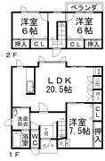 美芳町２丁目４番　売家 間取り