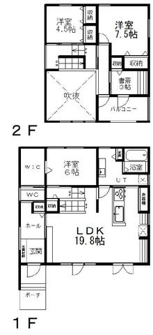 清月町９２番　売家 間取り