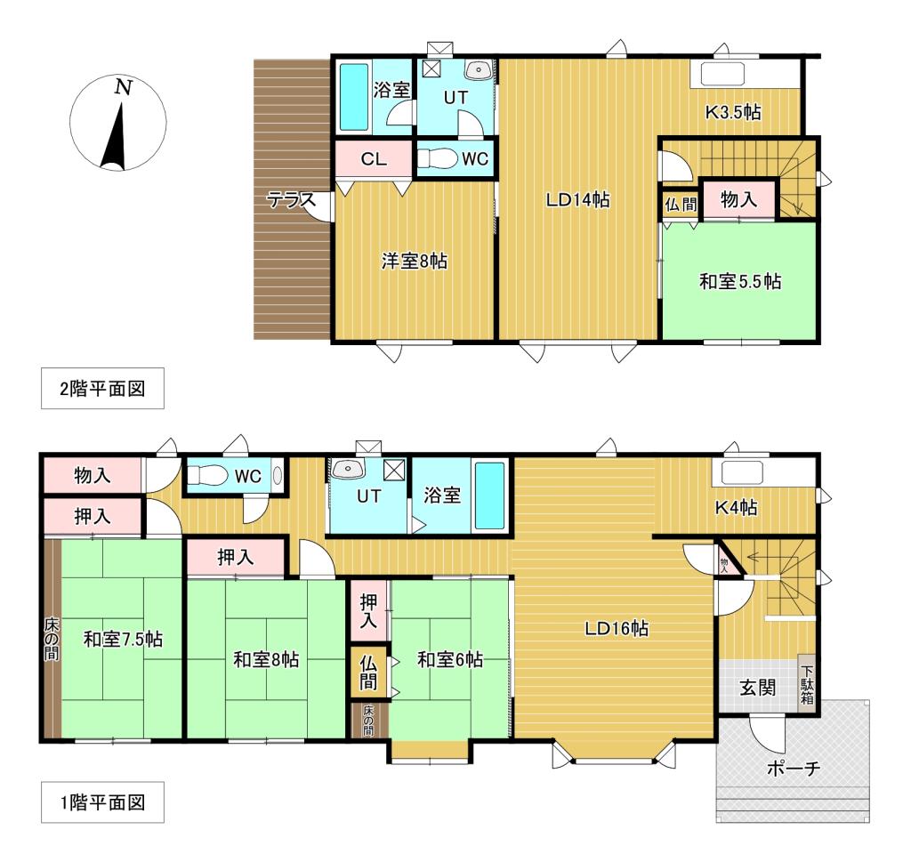 清見町７１番　戸建て 間取り