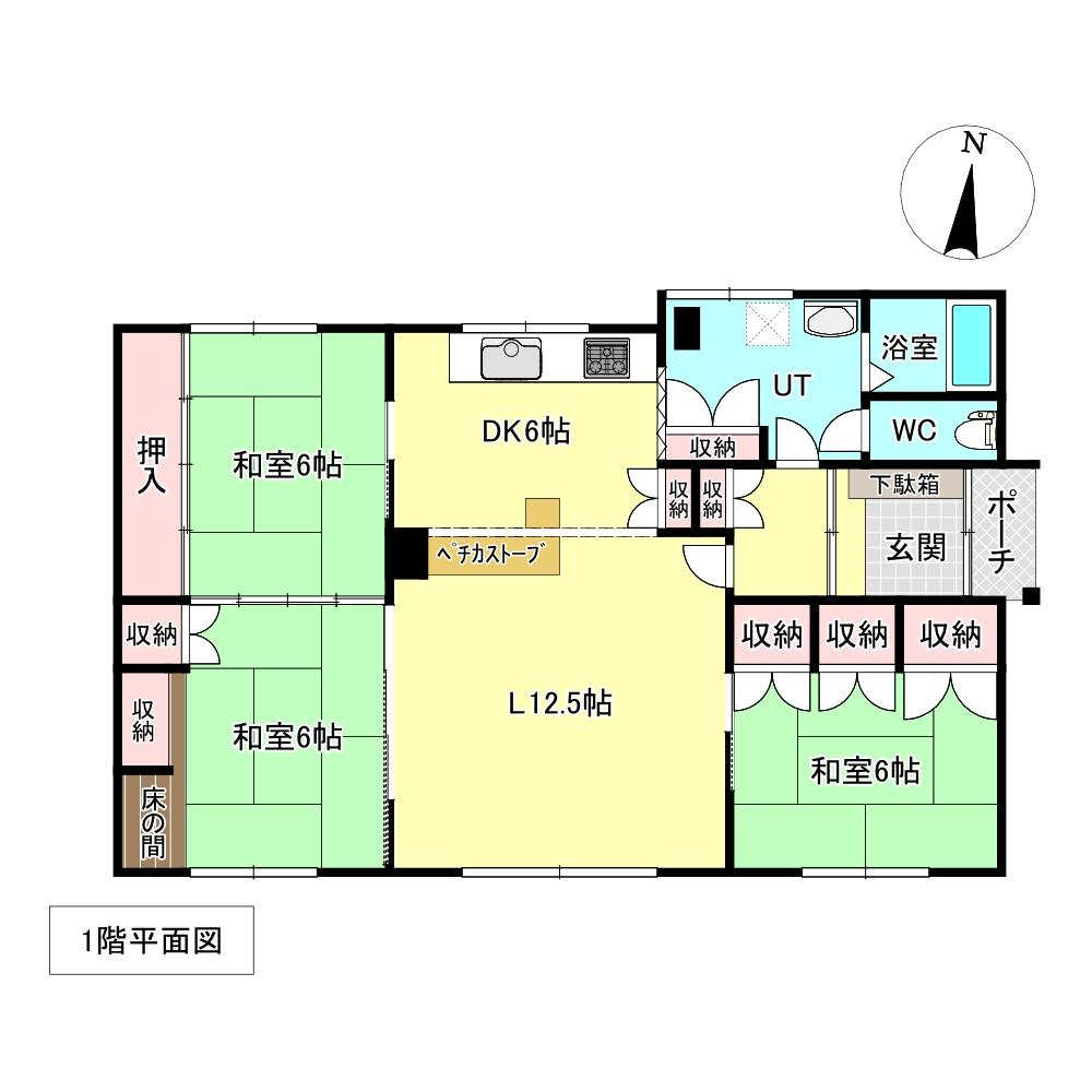 とん田西町２７４番　戸建て 間取り