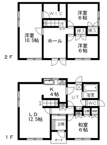 北進町７丁目１２番　売家 間取り