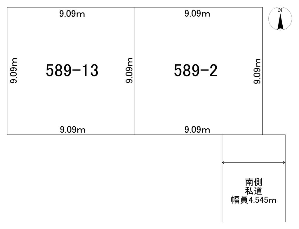 売土地　とん田東町 間取り