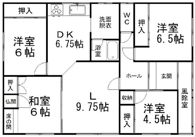 鱒浦３丁目７９番　売家 間取り