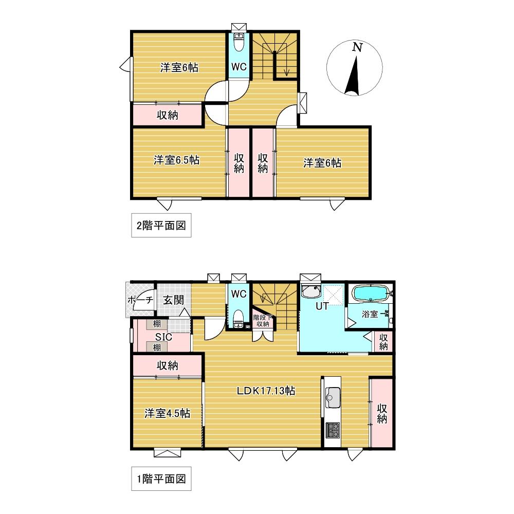高栄東町４丁目１６４番　戸建て 間取り