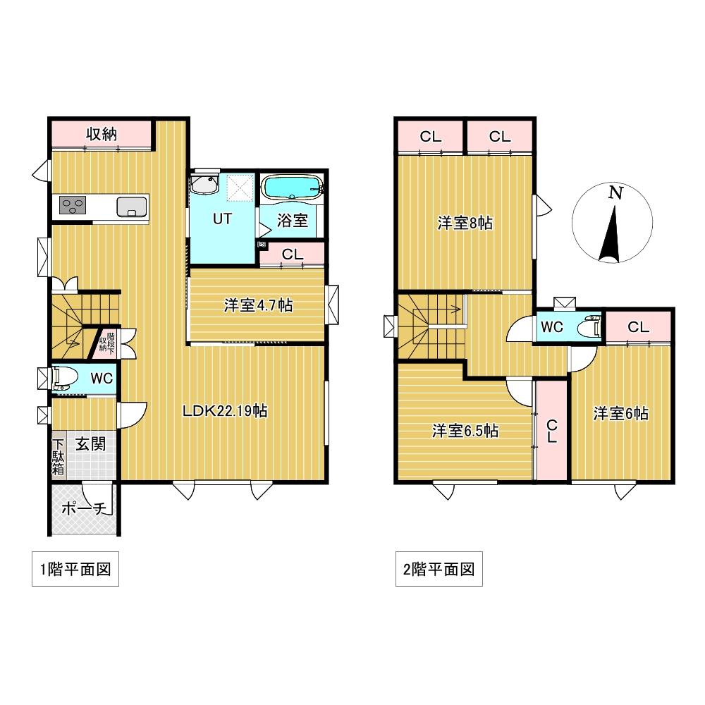 東相内町１７番　戸建て 間取り