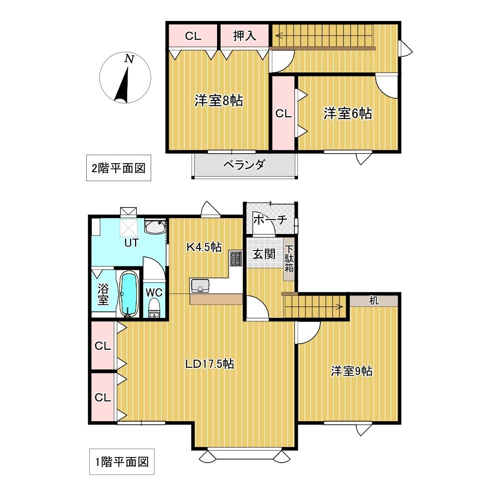 花園町５２番　戸建て 間取り