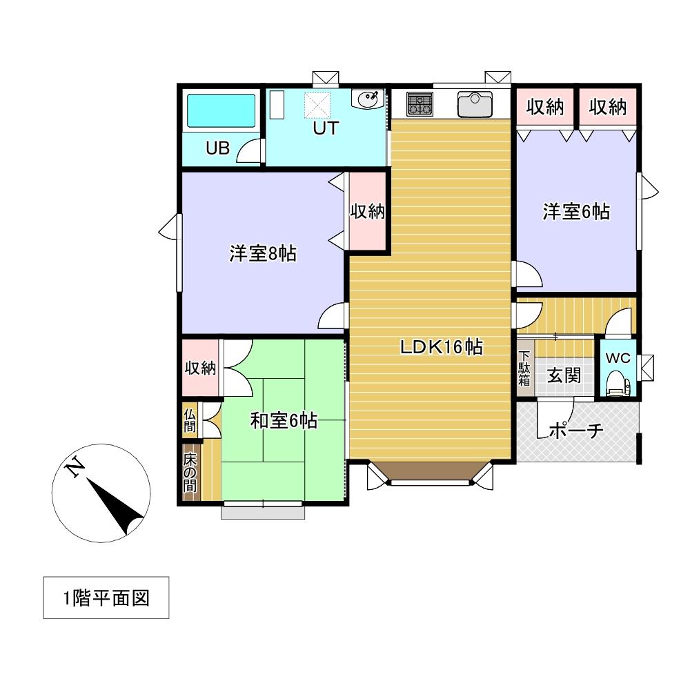 川東２１番　戸建て 間取り