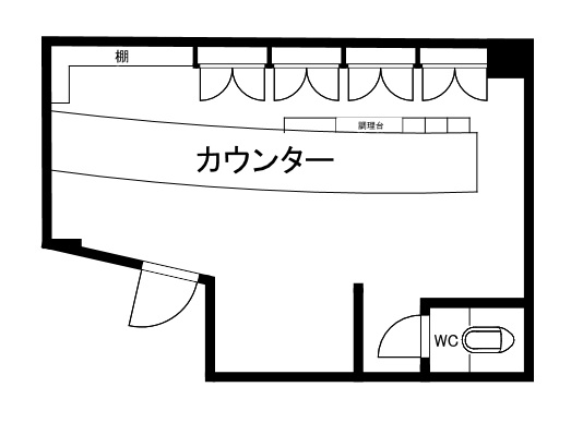 店舗　北四条西3丁目2番1 間取り