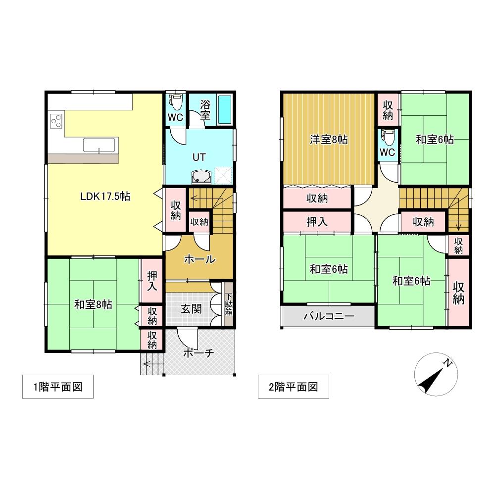 青葉町１８番　戸建て 間取り