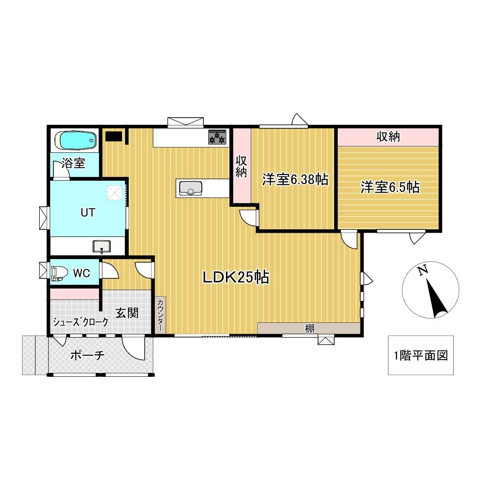 文京町６１４番　戸建て 間取り