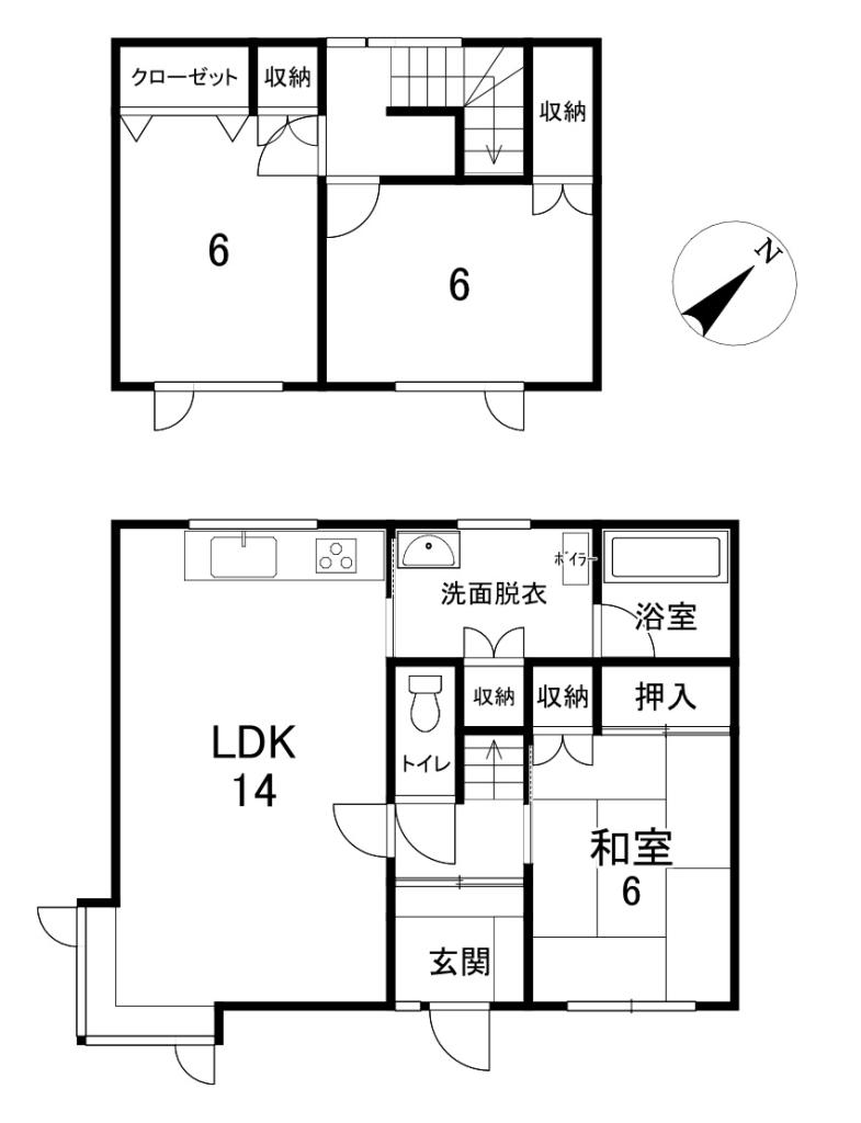 中古戸建　東陵町30番地9 間取り