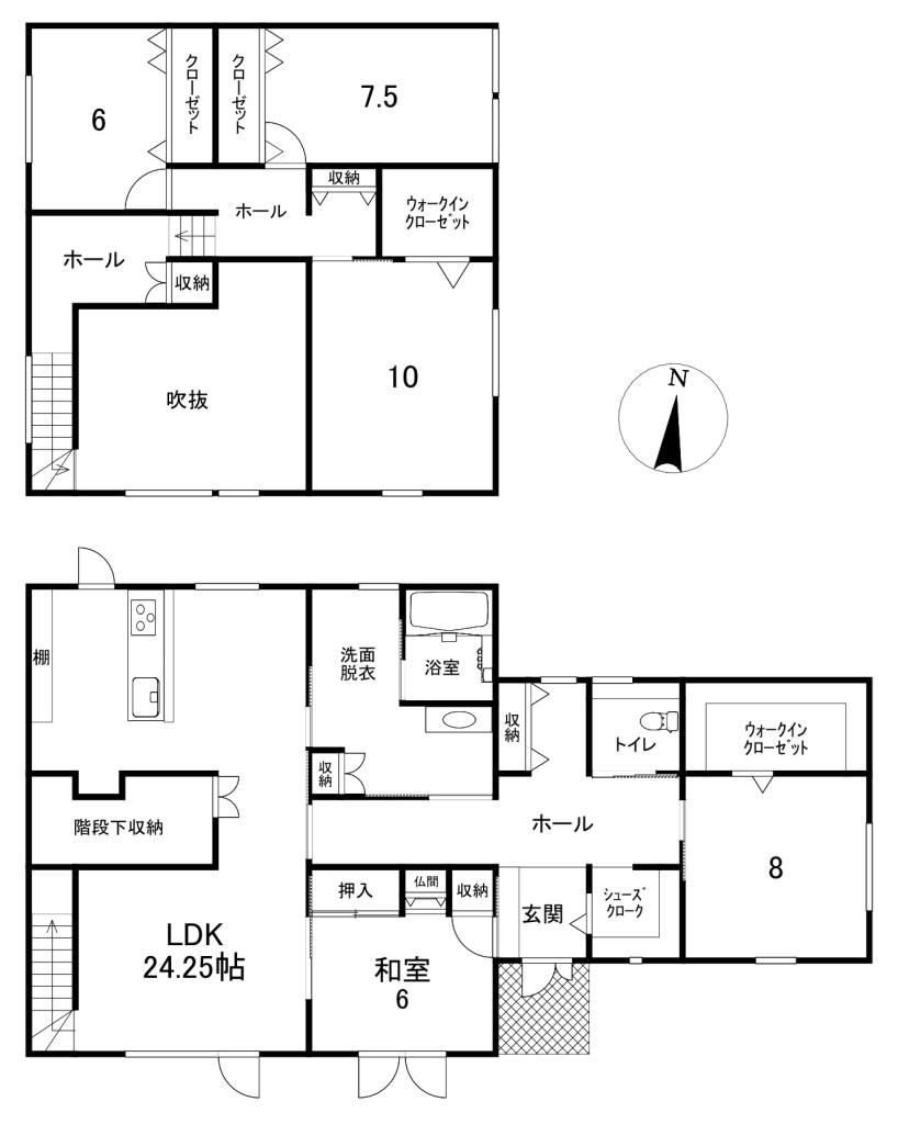中古戸建　西三輪４丁目824番地12 間取り
