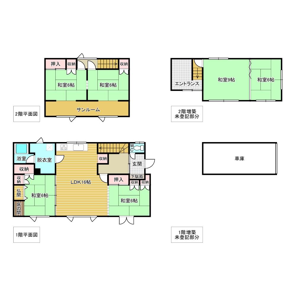 清月町８番　戸建て 間取り