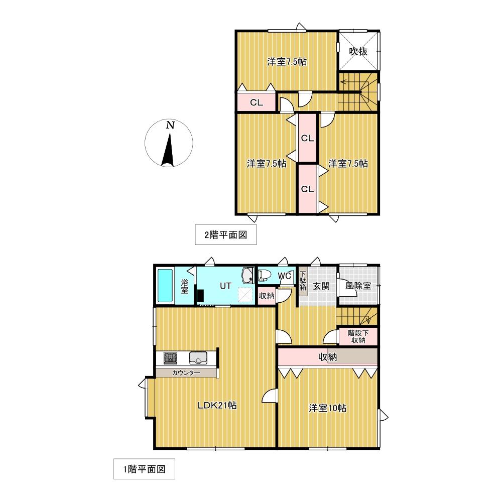 相内町２８９番　戸建て 間取り